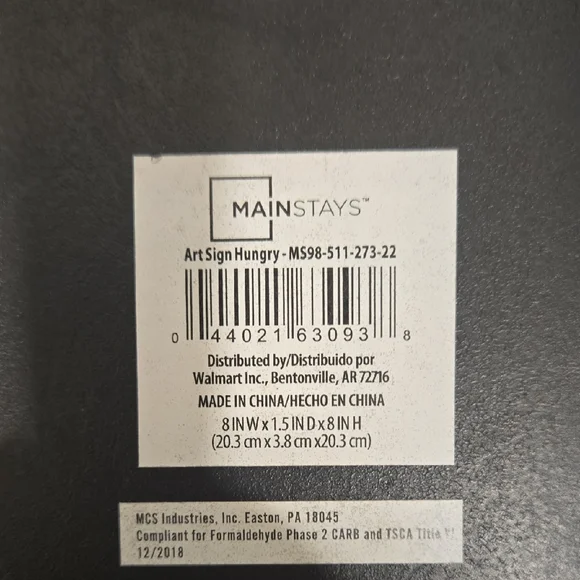 Mainstays Art Sign - Picture 3 of 7